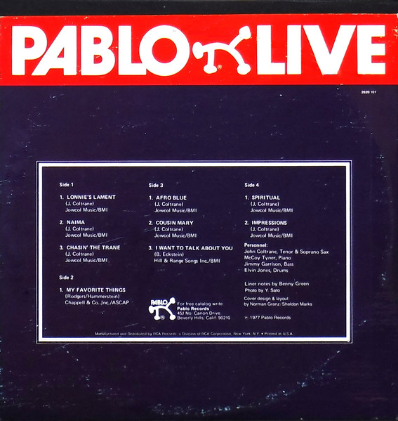 John Coltrane - Afro Blue Impressions | Pablo Live (2620 101) - 4 John Coltrane - Afro Blue Impressions | Pablo Live (2620 101) - 4