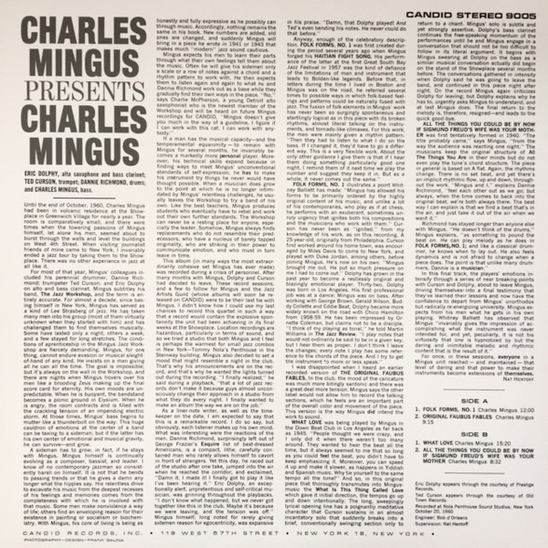 Charles Mingus - Presents Charles Mingus | Candid (CS 9005) - 2