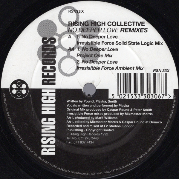 Rising High Collective - No Deeper Love (Remixes) | Rising High Records (RSN33X)