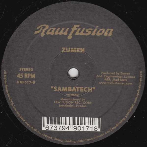 Zumen - Rolexx / Sambatech | Raw Fusion Recordings (RAF017) - 2