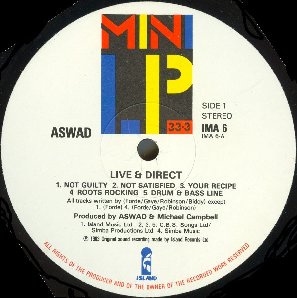 Aswad - Live And Direct | Island Records (IMA 6) - 3 Aswad - Live And Direct | Island Records (IMA 6) - 3