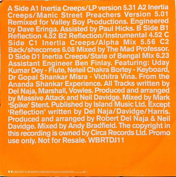 Massive Attack - Inertia Creeps | Circa (WBRTDJ11) - 2