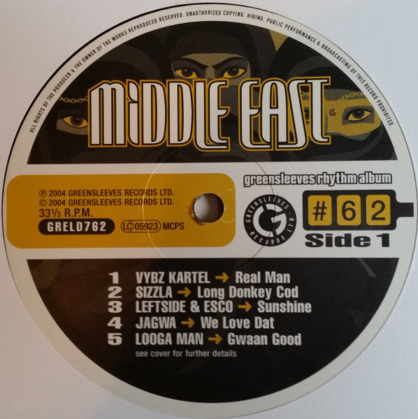 Various - Middle East | Greensleeves Records (GRELD762) - 3