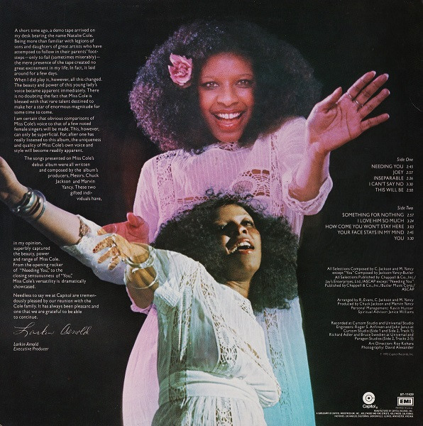 Natalie Cole - Inseparable | Capitol Records (ST-11429)