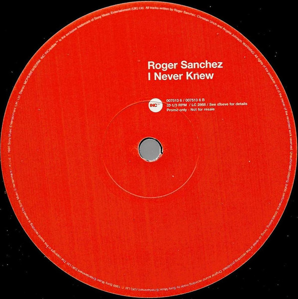 Roger Sanchez - I Never Knew | INCredible (007513 6) - 4