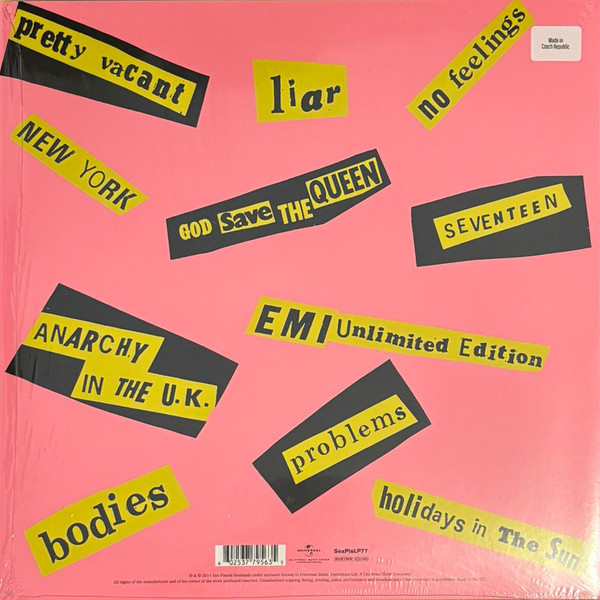 Sex Pistols - Never Mind The Bollocks, Here's The Sex Pistols | Universal Music Group International (SexPisLP77) - 2 Sex Pistols - Never Mind The Bollocks, Here's The Sex Pistols | Universal Music Group International (SexPisLP77) - 2
