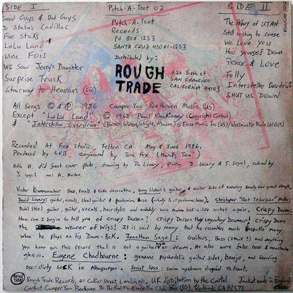 Camper Van Beethoven - Camper Van Beethoven | Rough Trade (ROUGH 109) - 2 Camper Van Beethoven - Camper Van Beethoven | Rough Trade (ROUGH 109) - 2