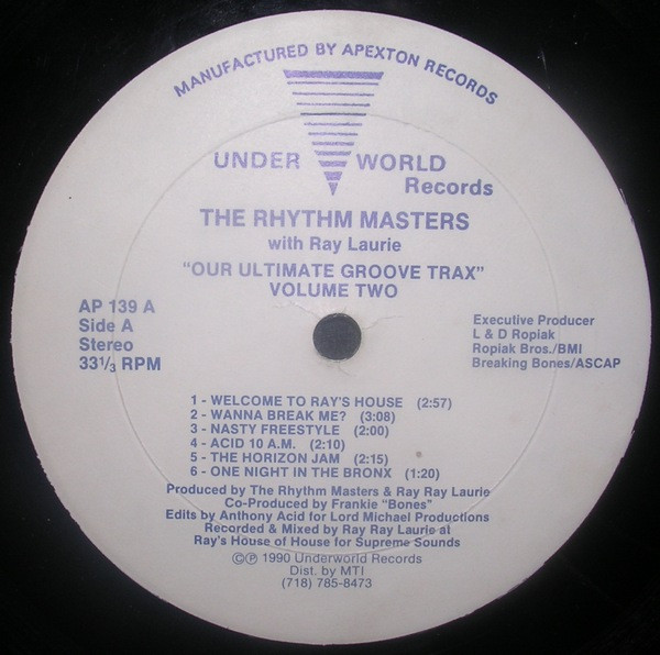 The Rhythm Masters With Ray Ray Laurie - Our Ultimate Groove Trax (Volume Two) | Underworld Records (AP 139)