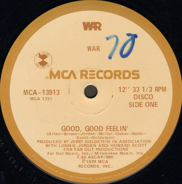 War - Good, Good Feelin' / Galaxy | MCA Records (MCA-13913) - main