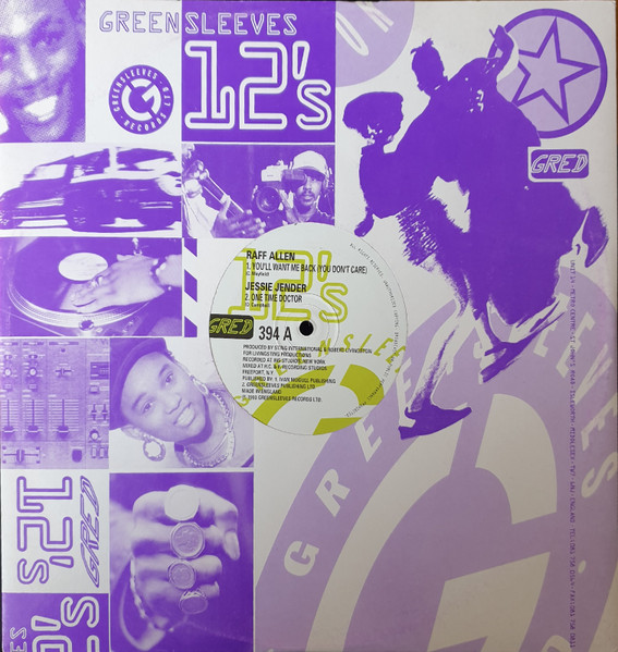 Various - You'll Want Me Back (You Don't Care) | Greensleeves Records (Gred 394) - 3 Various - You'll Want Me Back (You Don't Care) | Greensleeves Records (Gred 394) - 3