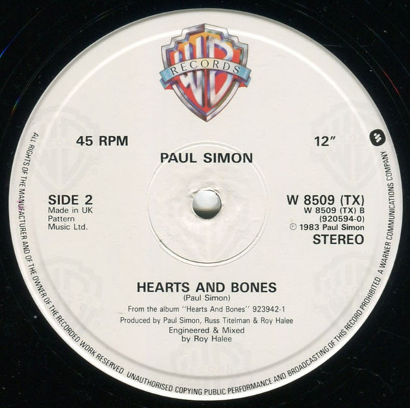 Paul Simon - The Boy In The Bubble | Warner Bros. Records (W8509TX) - 3 Paul Simon - The Boy In The Bubble | Warner Bros. Records (W8509TX) - 3