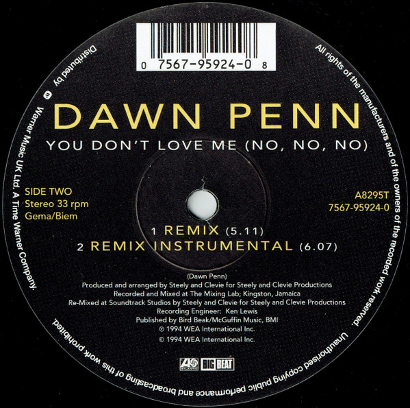 Dawn Penn - You Don't Love Me (No, No, No) | Atlantic (A8295T) - 4