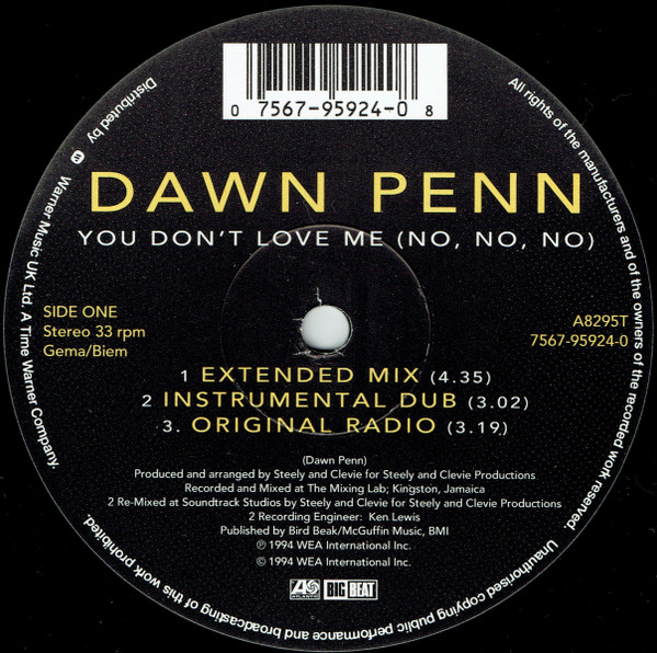 Dawn Penn - You Don't Love Me (No, No, No) | Atlantic (A8295T) - 3
