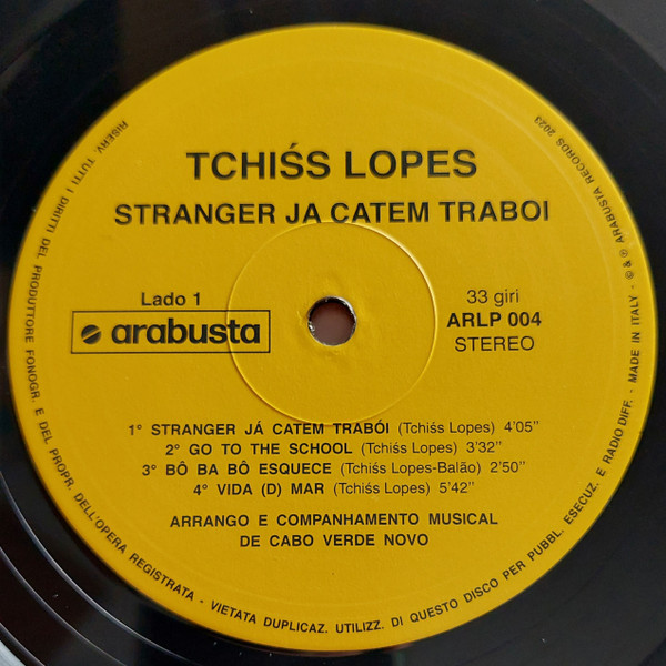 Tchiss Lopes - Stranger Já Catem Traboi | Arabusta Records (ARLP 004) - 3