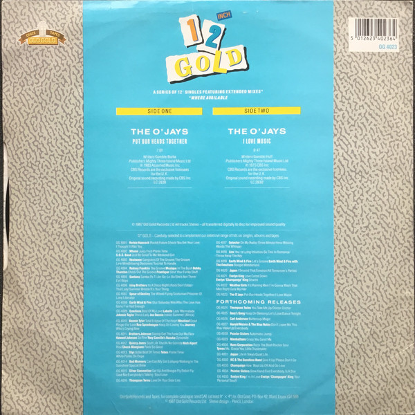 The O'Jays - Put Our Heads Together / I Love Music | Old Gold (OG 4023) - 2