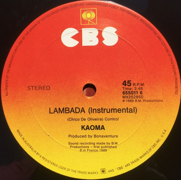 Kaoma - Lambada | CBS (655011 6) - 4