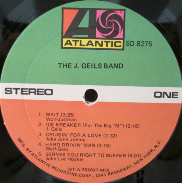 The J. Geils Band - The J. Geils Band | Atlantic (SD 8275) - 3