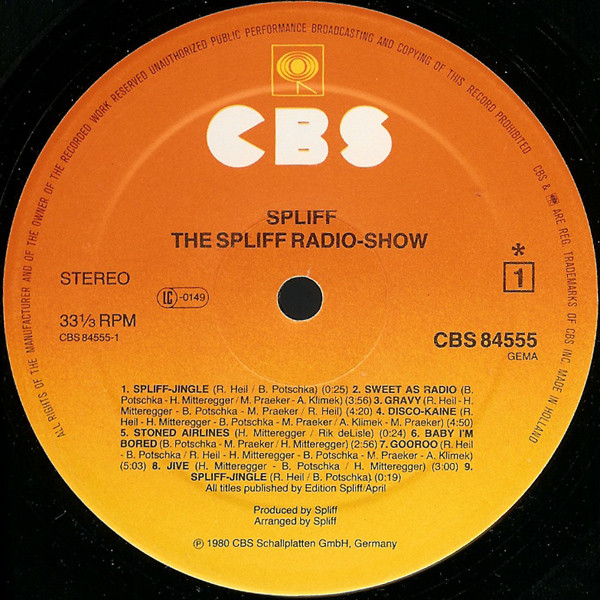 Spliff - The Spliff Radio Show | CBS (CBS 84555) - 3 Spliff - The Spliff Radio Show | CBS (CBS 84555) - 3