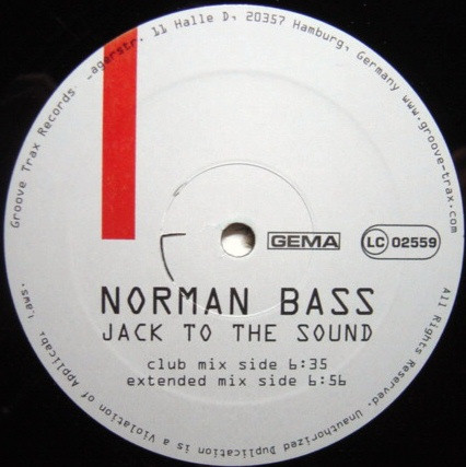 Norman Bass - Jack To The Sound | Groove Trax Records (GT001) - 2 Norman Bass - Jack To The Sound | Groove Trax Records (GT001) - 2