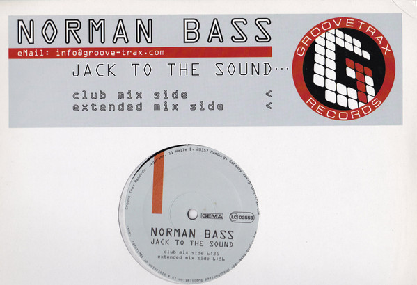 Norman Bass - Jack To The Sound | Groove Trax Records (GT001)