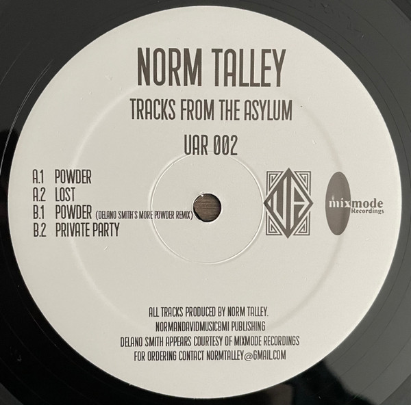 Norm Talley - Tracks From The Asylum | Upstairs Asylum Recordings (UAR 002) - 2