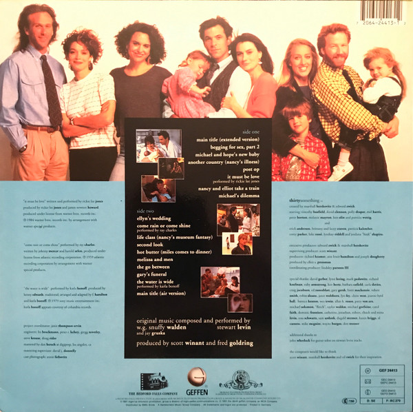 W.G. Snuffy Walden , Stewart Levin And Jay Gruska - Soundtrack From Thirtysomething | Geffen Records (GEF-24413)