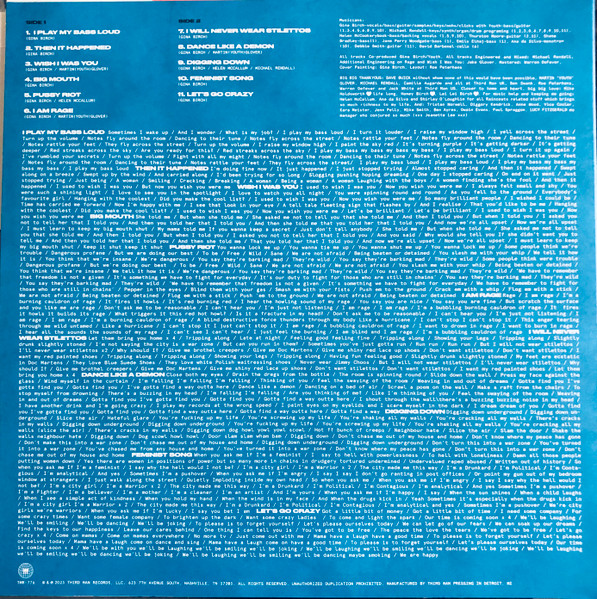 Gina Birch - I Play My Bass Loud | Third Man Records (TMR-776) - 2 Gina Birch - I Play My Bass Loud | Third Man Records (TMR-776) - 2