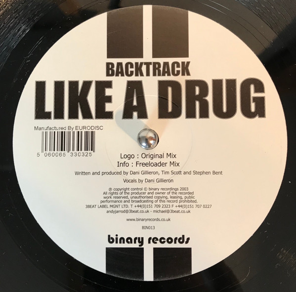 Backtrack - Like A Drug | Binary Records (BIN013) Backtrack - Like A Drug | Binary Records (BIN013)