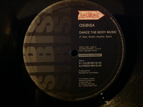Osibisa - Dance The Body Music (Remix 2001) | Just Music (JUST L 002) - 3