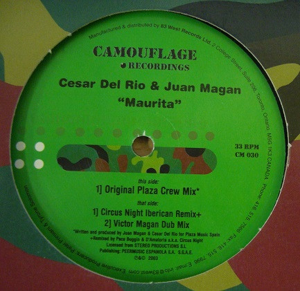 Juan Magan & César Del Rio - Maurita | Camouflage Recordings (CM 030) - 2