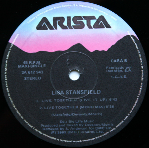 Lisa Stansfield - Live Together (Remix) | Arista (3A 612943) - 4