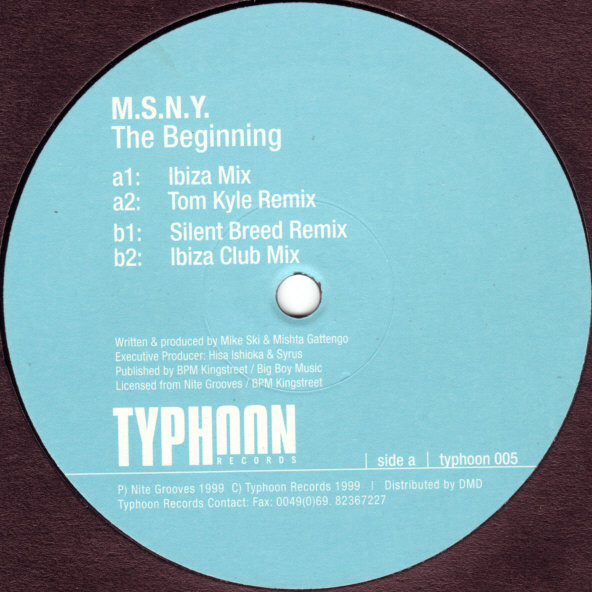 M.S.N.Y. - The Beginning | Typhoon Records (typhoon 005)