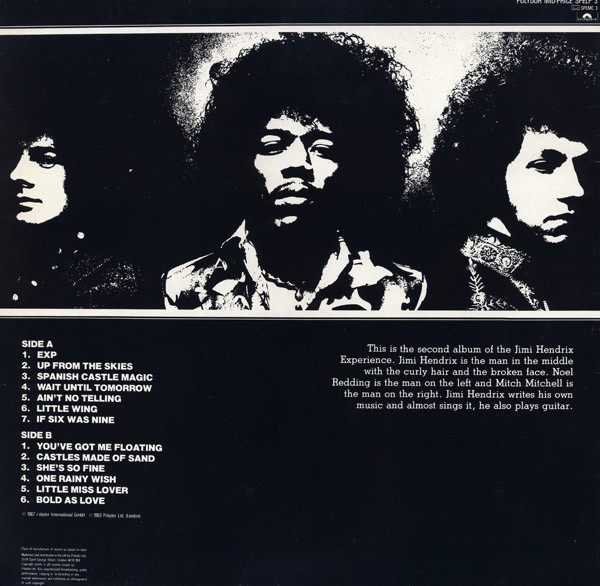The Jimi Hendrix Experience - Axis: Bold As Love | Polydor (SPELP 3) - 2