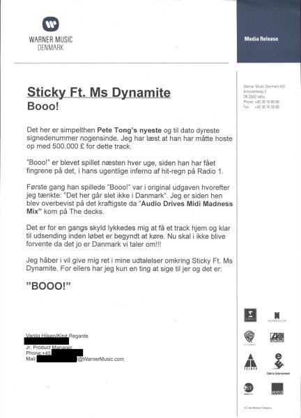 Sticky Ft Ms. Dynamite - Booo! | FFRR (FXDJ399) - 3 Sticky Ft Ms. Dynamite - Booo! | FFRR (FXDJ399) - 3