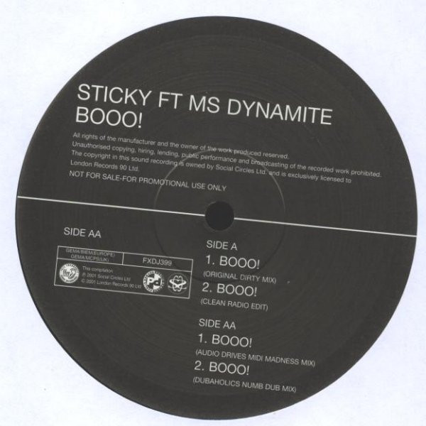 Sticky Ft Ms. Dynamite - Booo! | FFRR (FXDJ399) - 2 Sticky Ft Ms. Dynamite - Booo! | FFRR (FXDJ399) - 2