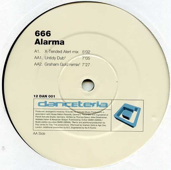 666 - Alarma | Danceteria Records (12 DAN 001) - 4