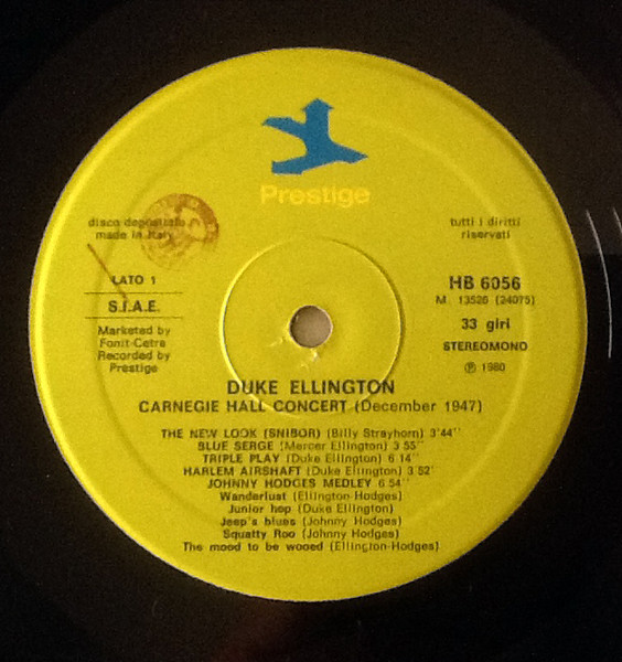 Duke Ellington And His Orchestra - The Duke Ellington Carnegie Hall Concerts, December, 1947 | Prestige (HB 6056) - 2