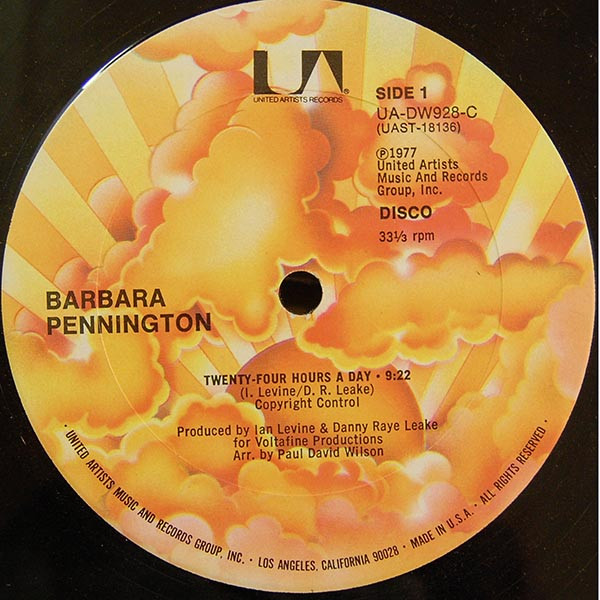 Barbara Pennington - Twenty Four Hours A Day | United Artists Records (UA-DW928-C)