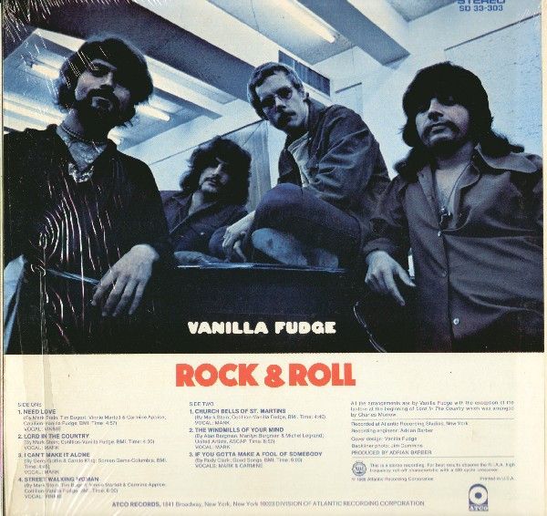 Vanilla Fudge - Rock & Roll [Vinyl] | ATCO Records (SD 33-303) - 2