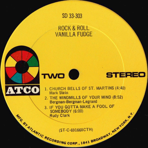 Vanilla Fudge - Rock & Roll [Vinyl] | ATCO Records (SD 33-303) - 4