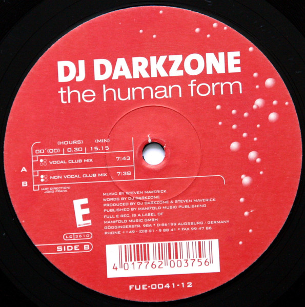 DJ Darkzone - The Human Form | Full-E Records (FUE 0041-12) - 3