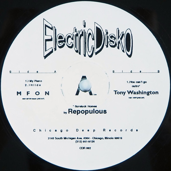 Various - Electric Disko | Chicago Deep (CDR 002) - 2