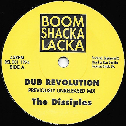 The Disciples - Dub Revolution | Boom Shacka Lacka (BSL001)