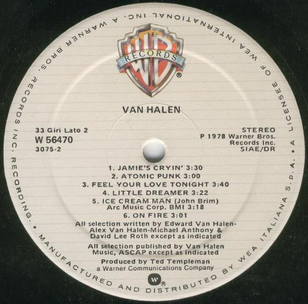 Van Halen - Van Halen | Warner Bros. Records (W 56470) - 4 Van Halen - Van Halen | Warner Bros. Records (W 56470) - 4