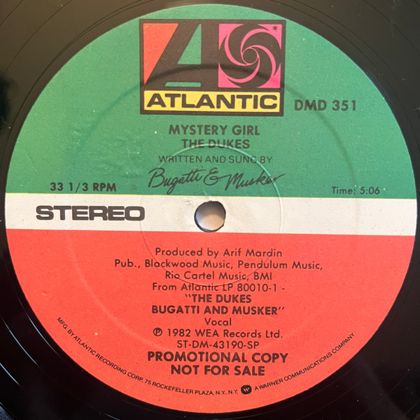 The Dukes - Mystery Girl | Atlantic (DMD 351)