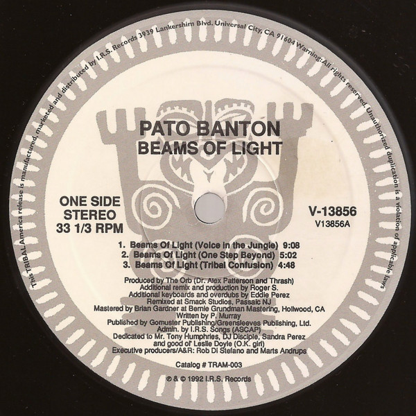 Pato Banton - Beams Of Light | TRIBAL America (V-13856)