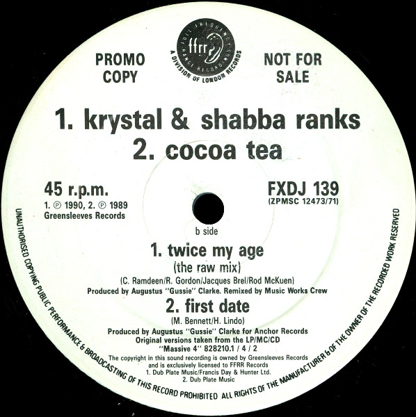 Various - Twice My Age | FFRR (FXDJ 139) - 2