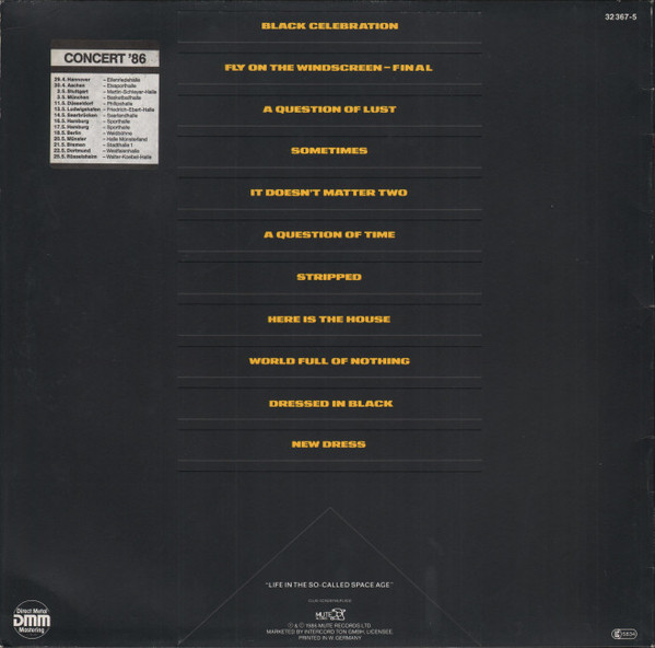 Depeche Mode - Black Celebration | Mute (Stumm 26) - 2