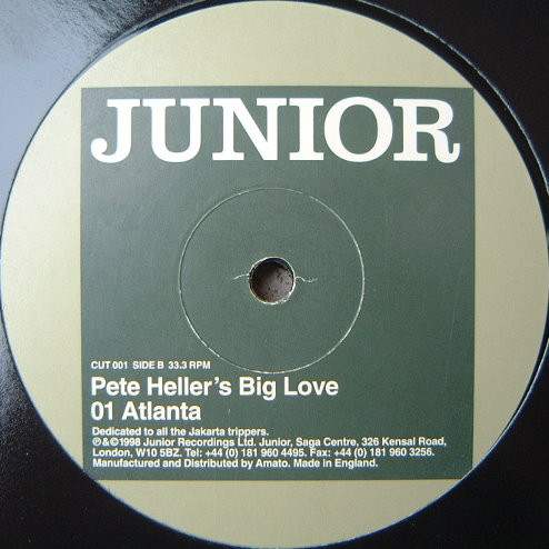 Pete Heller's Big Love - Big Love | Junior London (CUT 001) - 2