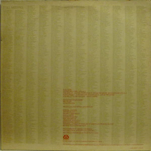 In Action - Missing | Tuxedo Music Ltd. (TX-0-3003)